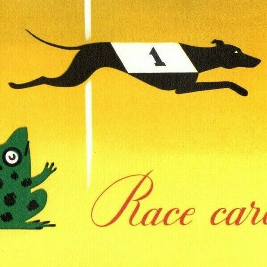 1959 P&O Cruise Ship Joke? Numbered Himalayan Dog Race Card Program