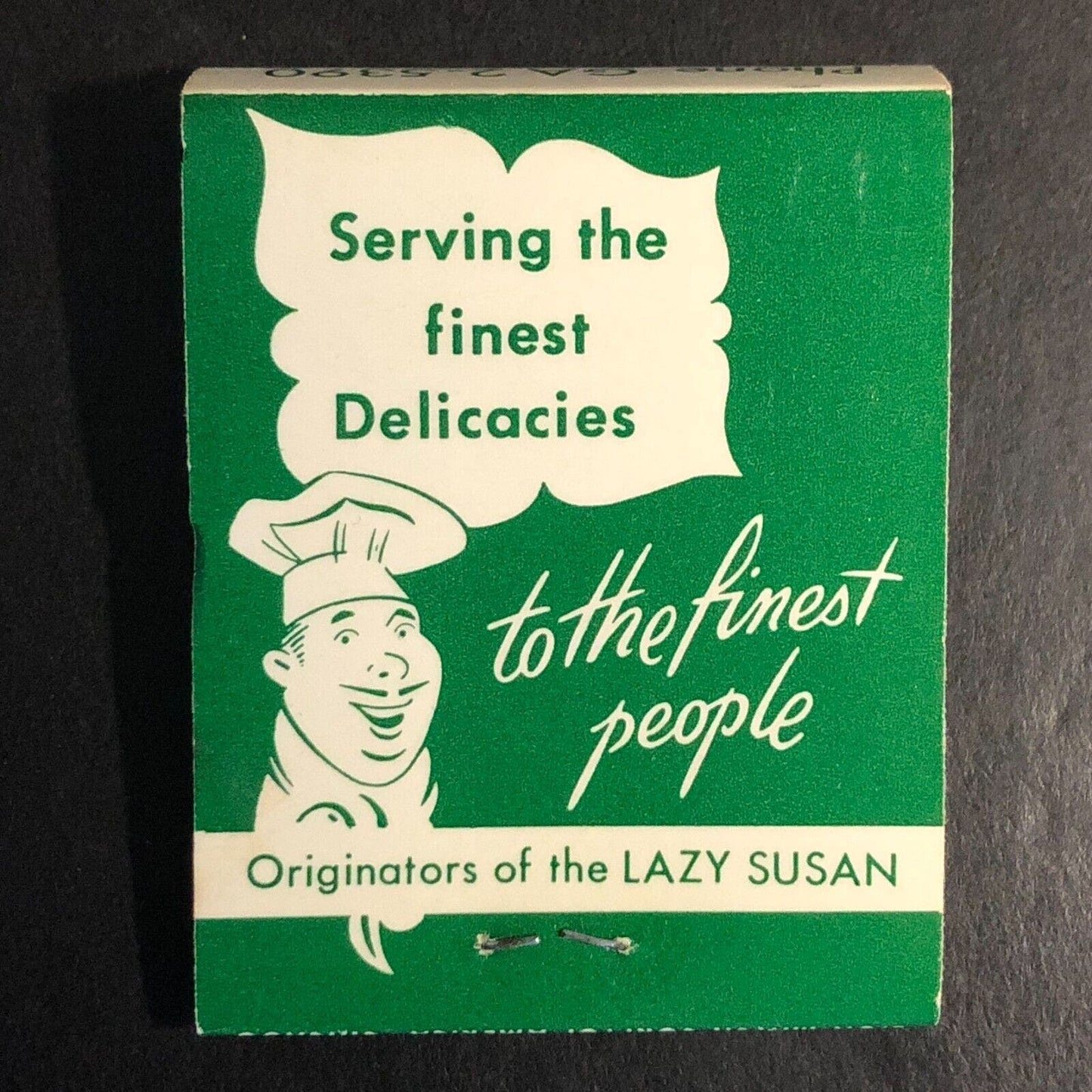 "Plaza Corned Beef Center" Restaurant Chicago Full Matchbook c1955-60's - Scarce
