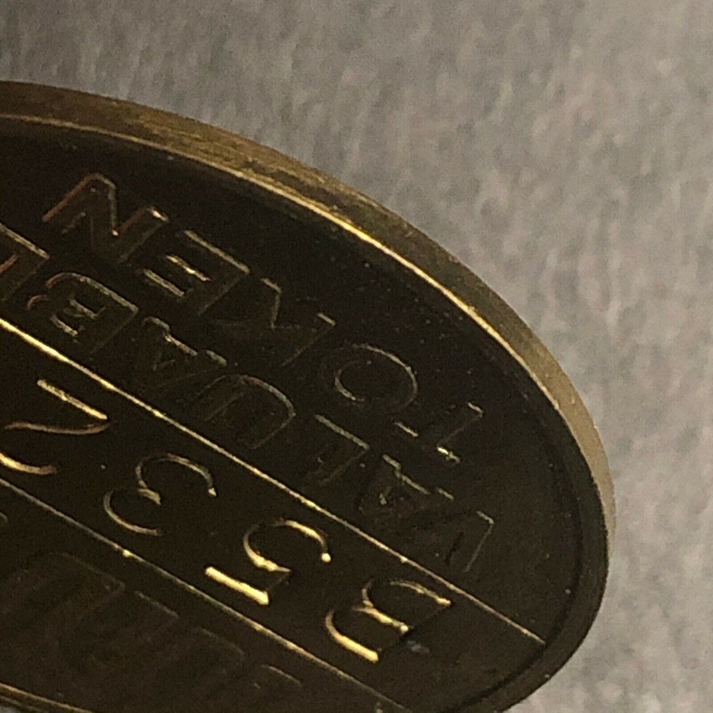 Brass 32mm Numbered GE General Electric Tubes "Gold Rush" Token - Fauver VGC