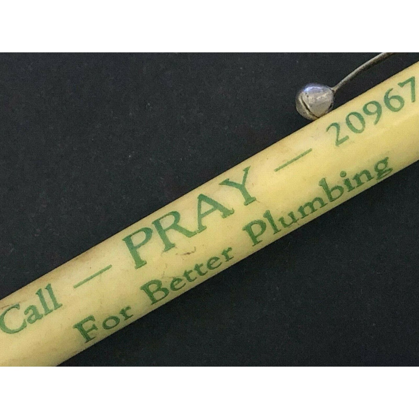 c1940's-50's "Pray Plumbing" (Wichita, KS ?) Mechanical Advertising Pencil
