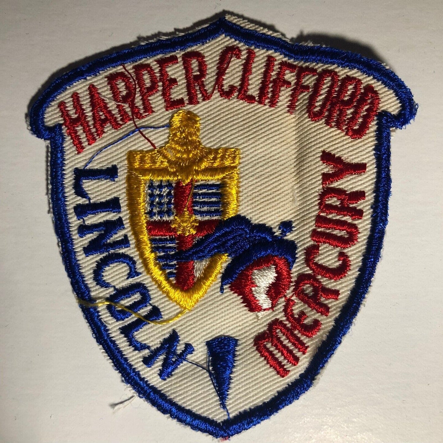 Harper Clifford Lincoln Mercury Ford Mt. Pleasant, MI Embr. Patch - c1950's-60's
