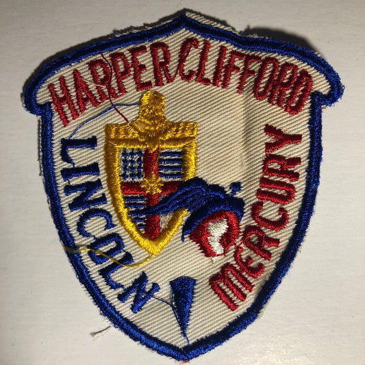 Harper Clifford Lincoln Mercury Ford Mt. Pleasant, MI Embr. Patch - c1950's-60's