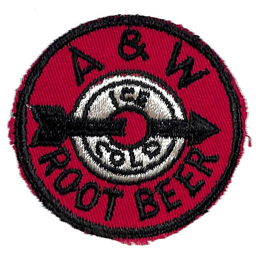 A & W Root Beer Ice Cold Arrow Embroidered Soda Patch c1948-1958 VGC Scarce