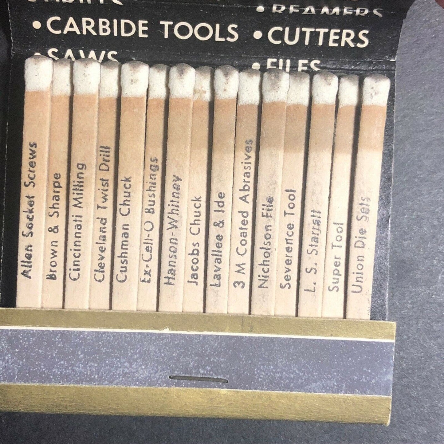 Scarce 1950's-60's Full Matchbook "Bamber Tool Supplies" North Haven, CT