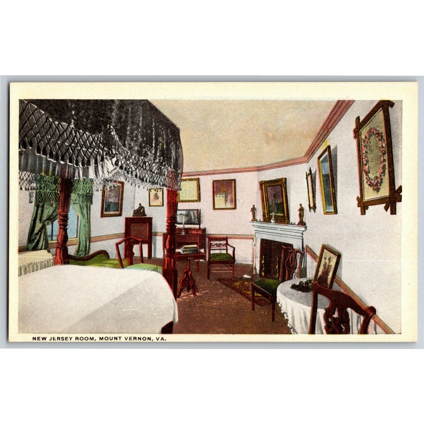 New Jersey Room, Mount Vernon, VA - Vintage Postcard - NP