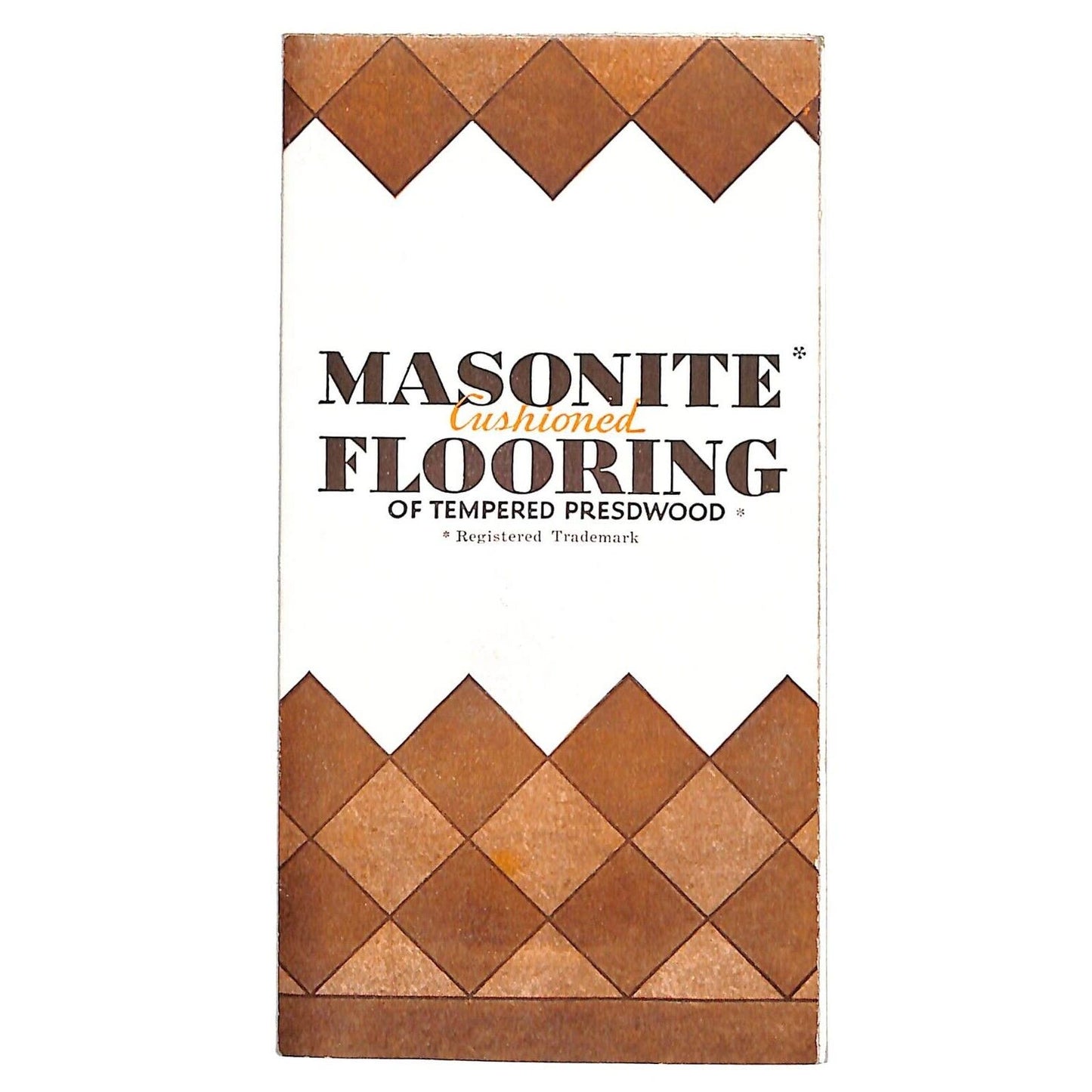 Masonite Cushioned Flooring Brochure VGC c1933 Chicago World's Fair*