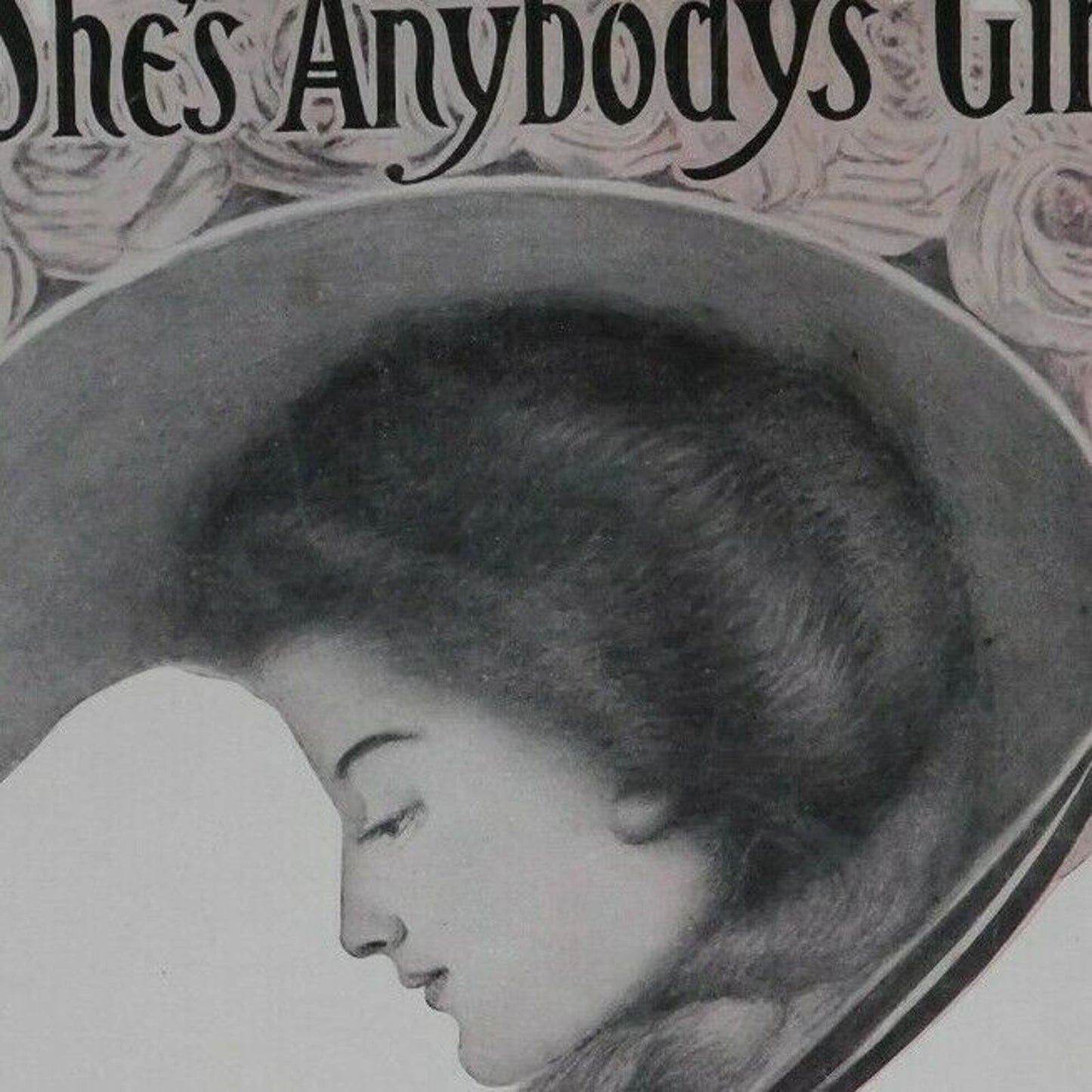 Scarce Vintage 1910 Sheet Music "Now She's Anybody's Girlie" - C. Warde Traver