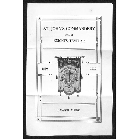 Newburgh, ME 1910 Amos W. Knowlton* Bangor Knight's Templar St John's Commandery