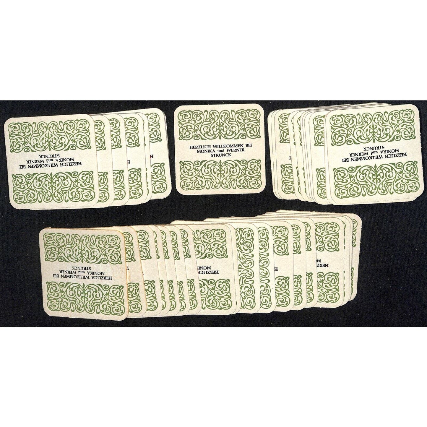 Vintage German Beer Coasters c80's-90's 37pcs "Monika and Werner Strunck"