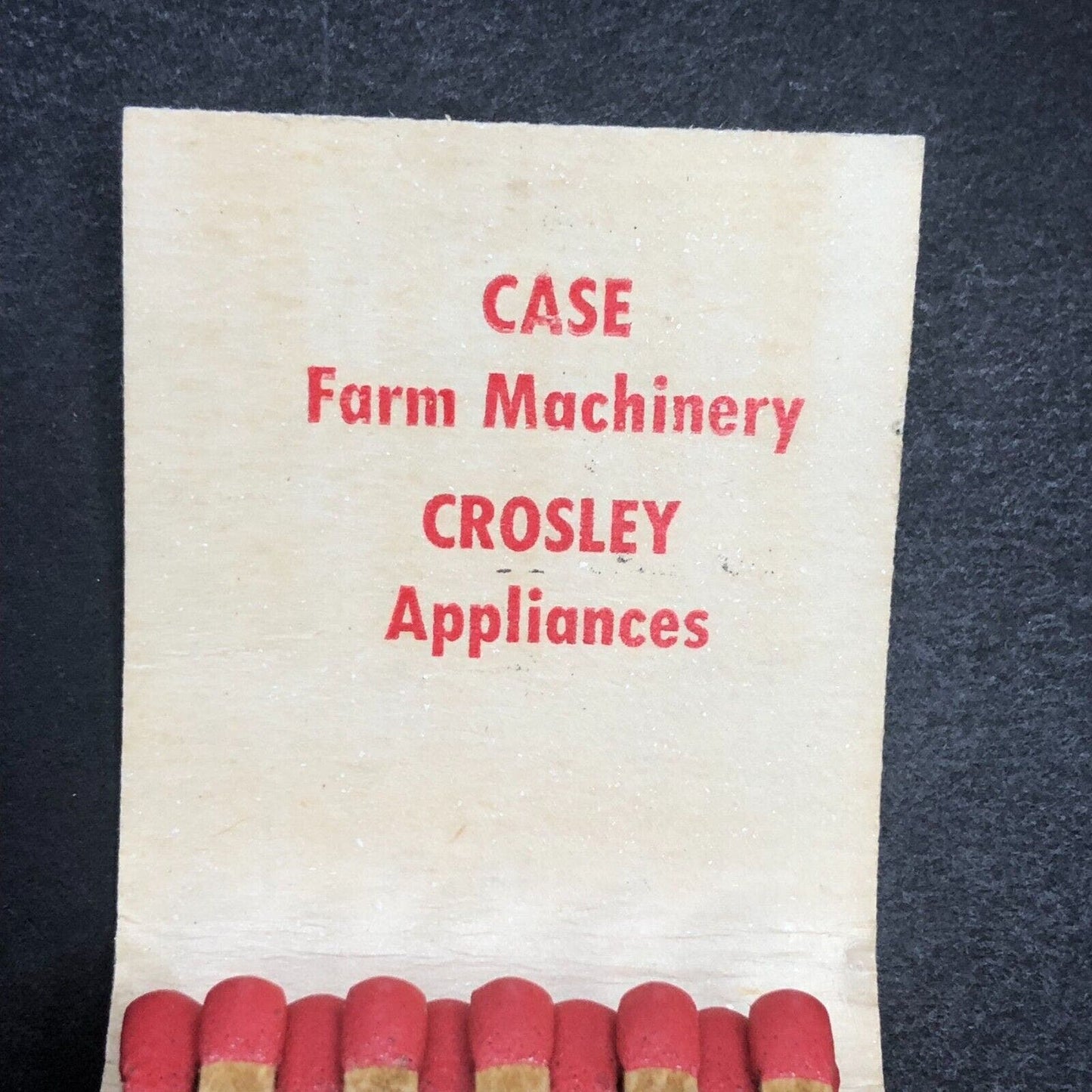 Auburn, NY Delos L. Hoskins Mobilgas Case Crosley Full Matchbook c1940's-50's