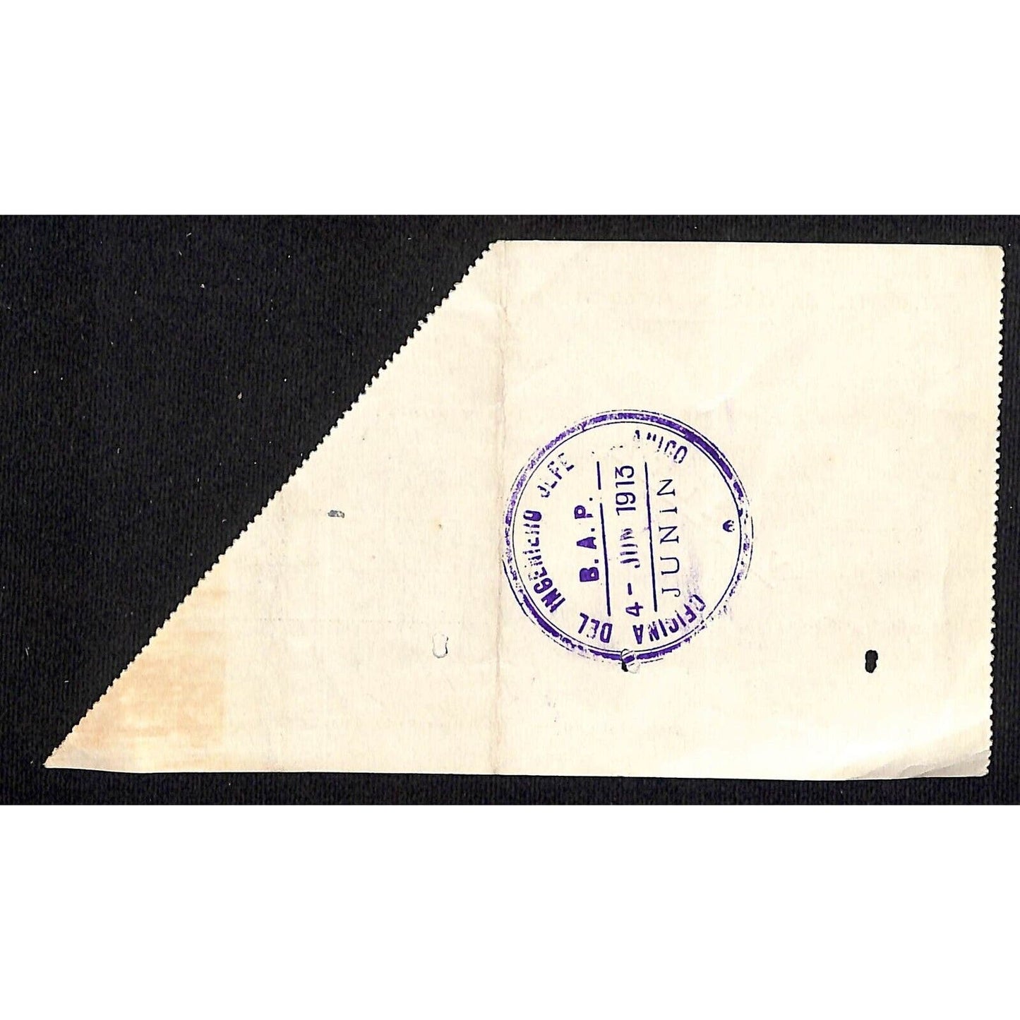 1913 Ferrocarril de Buenos Aires al Pacífico First Class Pass / Ticket Scarce