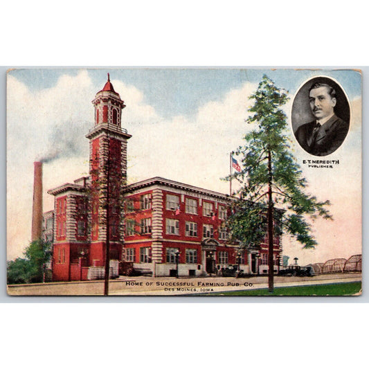 Farming Publishing Co. Des Moines, IA E.T. Meredith Postcard c1910's VGC