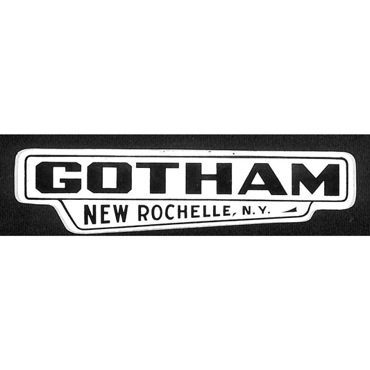 New Rochelle, NY Gotham (Car Dealer) Reflective Auto Sticker c1970