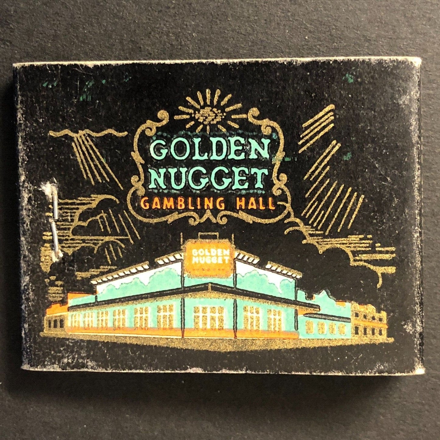 Golden Nugget Gambling Hall Full FEATURE Matchbook Roulette c1940's-50's