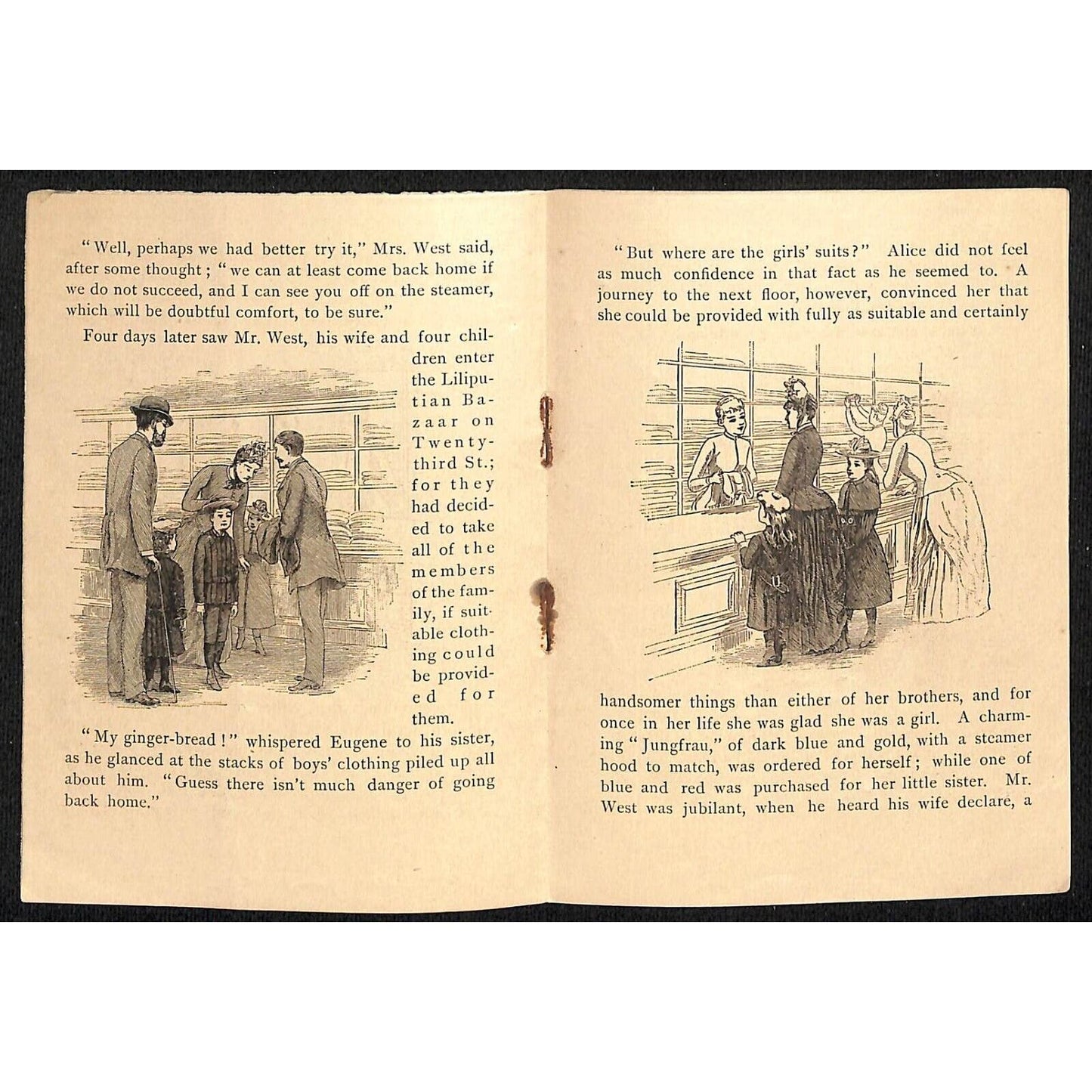 "How Advertising Helped Them" Booklet c1890 8pp / Liliputian Bazar NYC Scarce