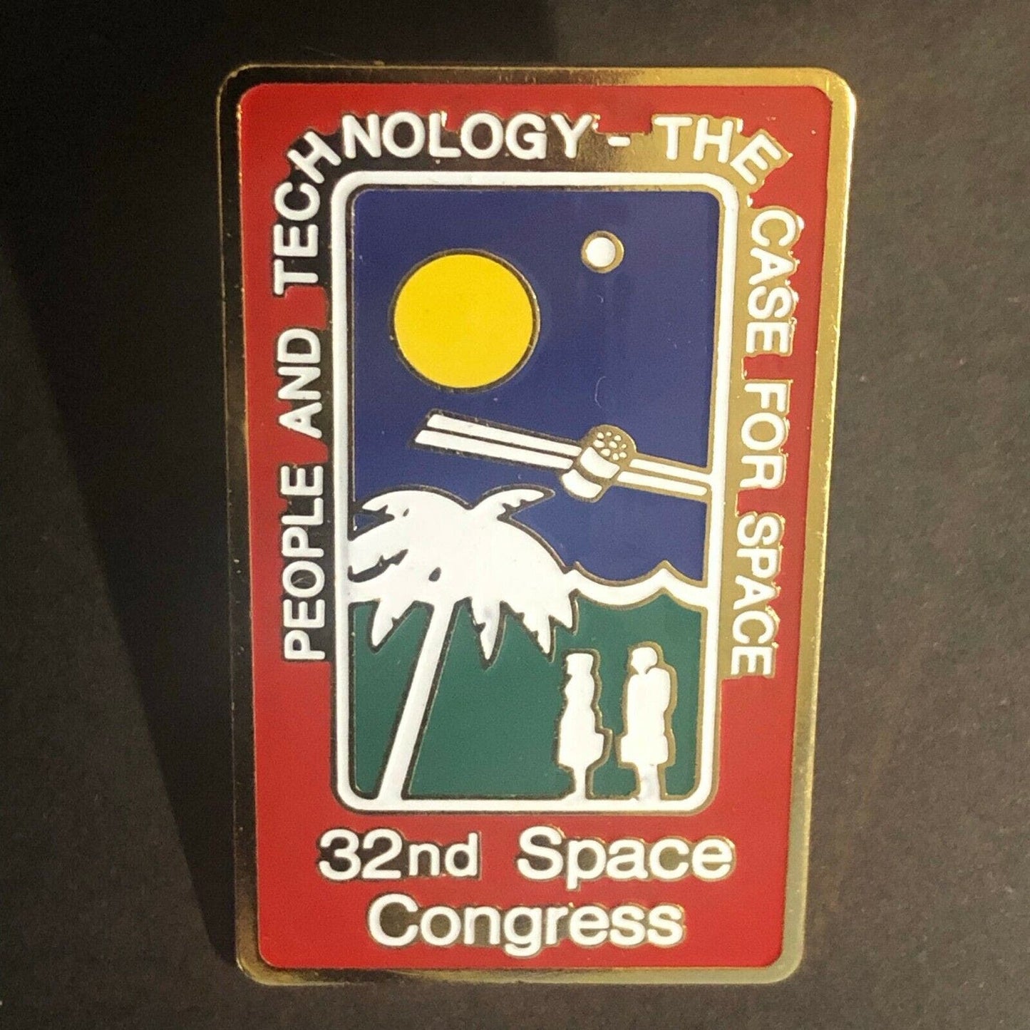 Official NASA 32nd Space Congress "The Case for Space" Lapel Pin