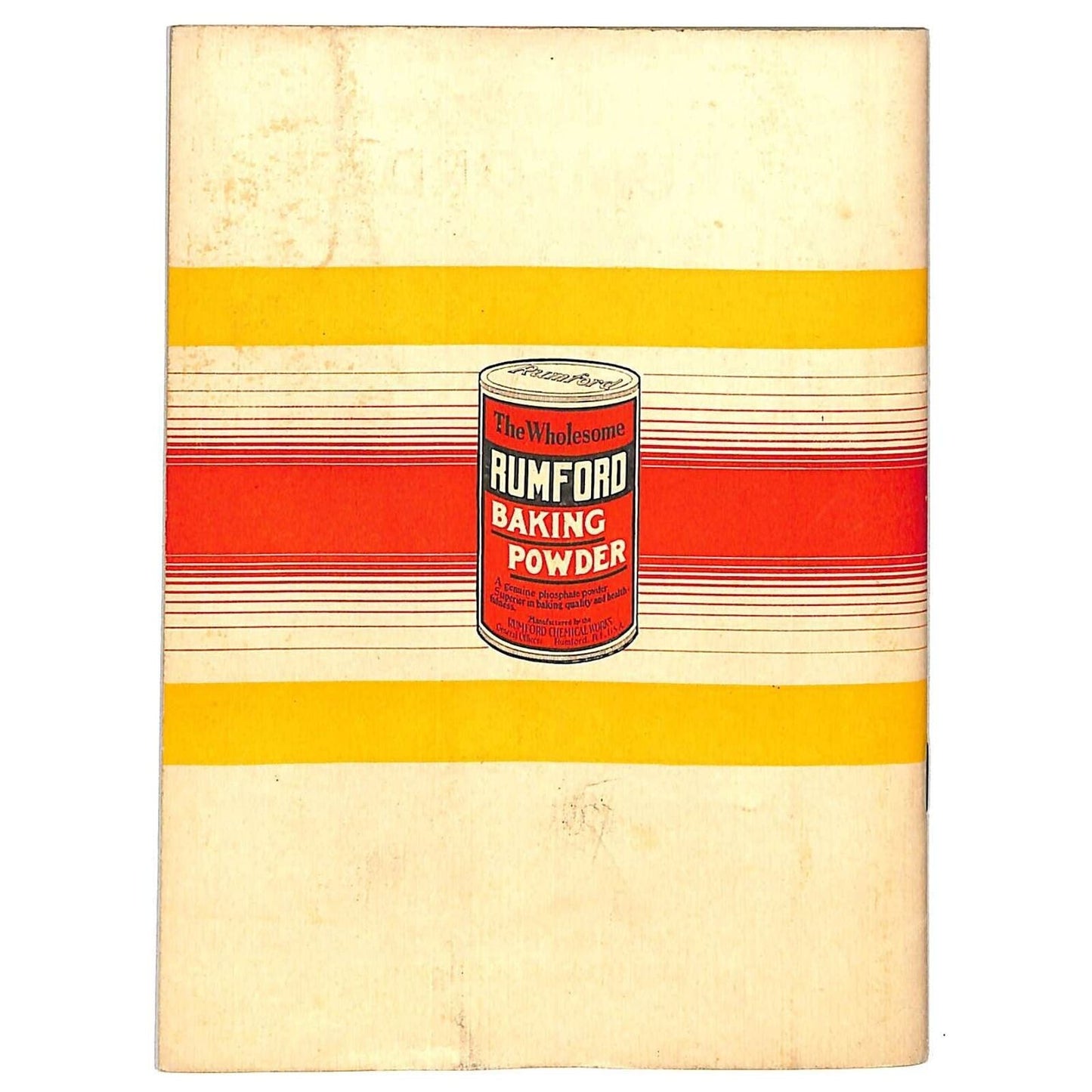 Rumford Baking Soda "New Use Cook Book" Booklet 32pp 1935