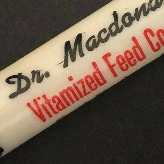 c1940's "McDonald's Vitamized Feed Fort Dodge, Iowa" Advertising Bullet Pencil