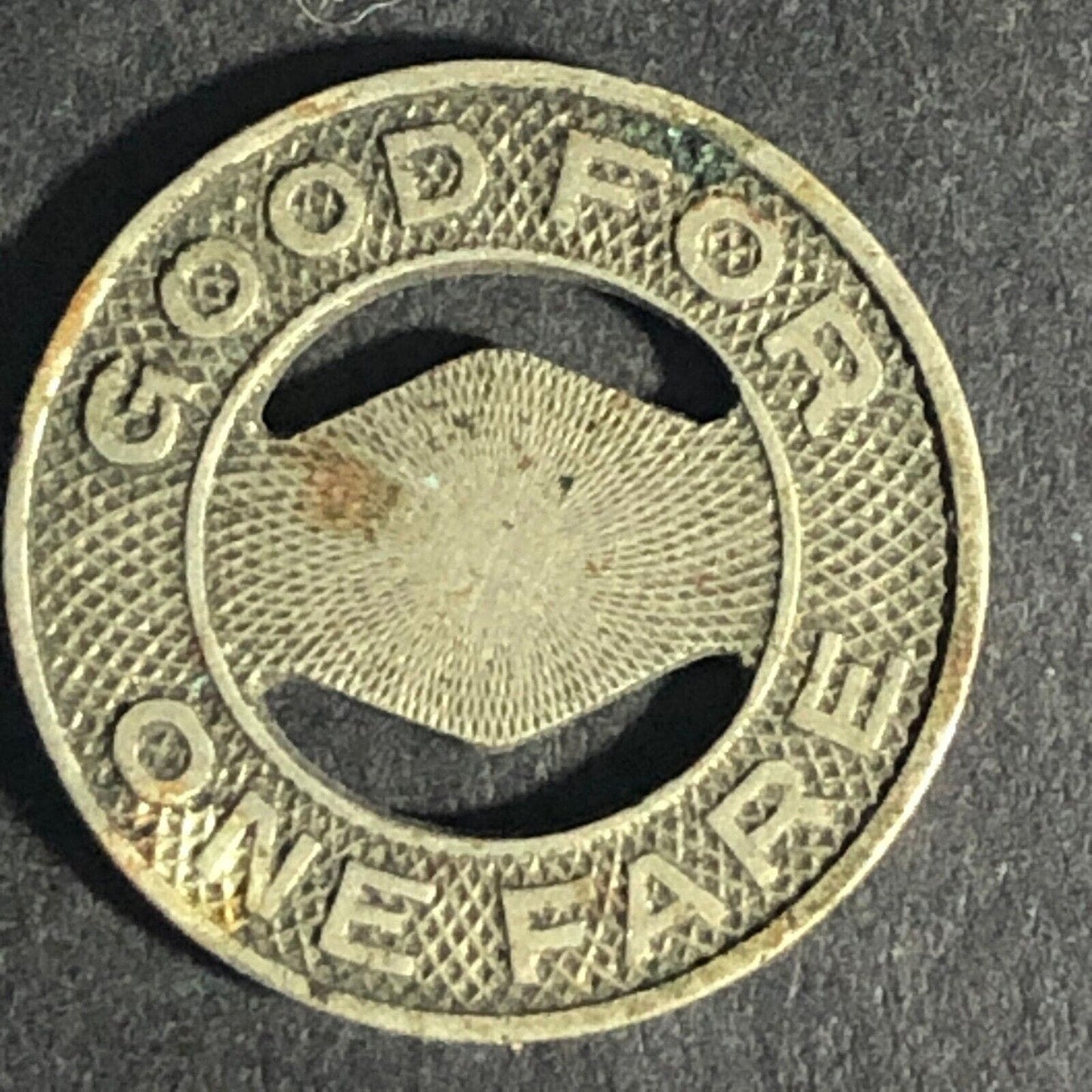 Employee's Transit Lines Inc. Lorain, OH G/F One Fare Transit Token 16.47mm