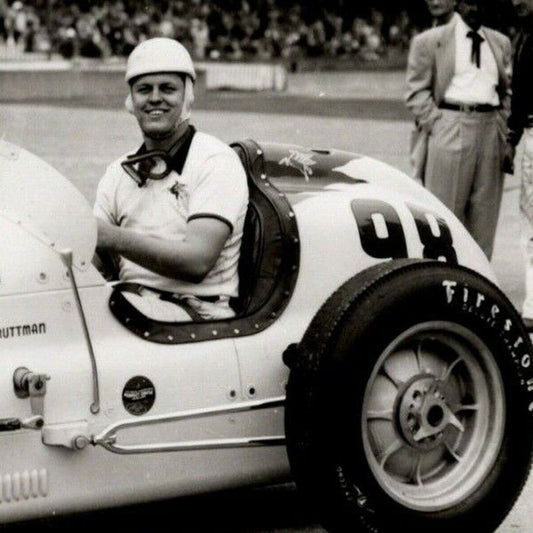 Indy 500 RPPC Postcard "1952 Troy Ruttman" Official Race Photo Unposted VGC