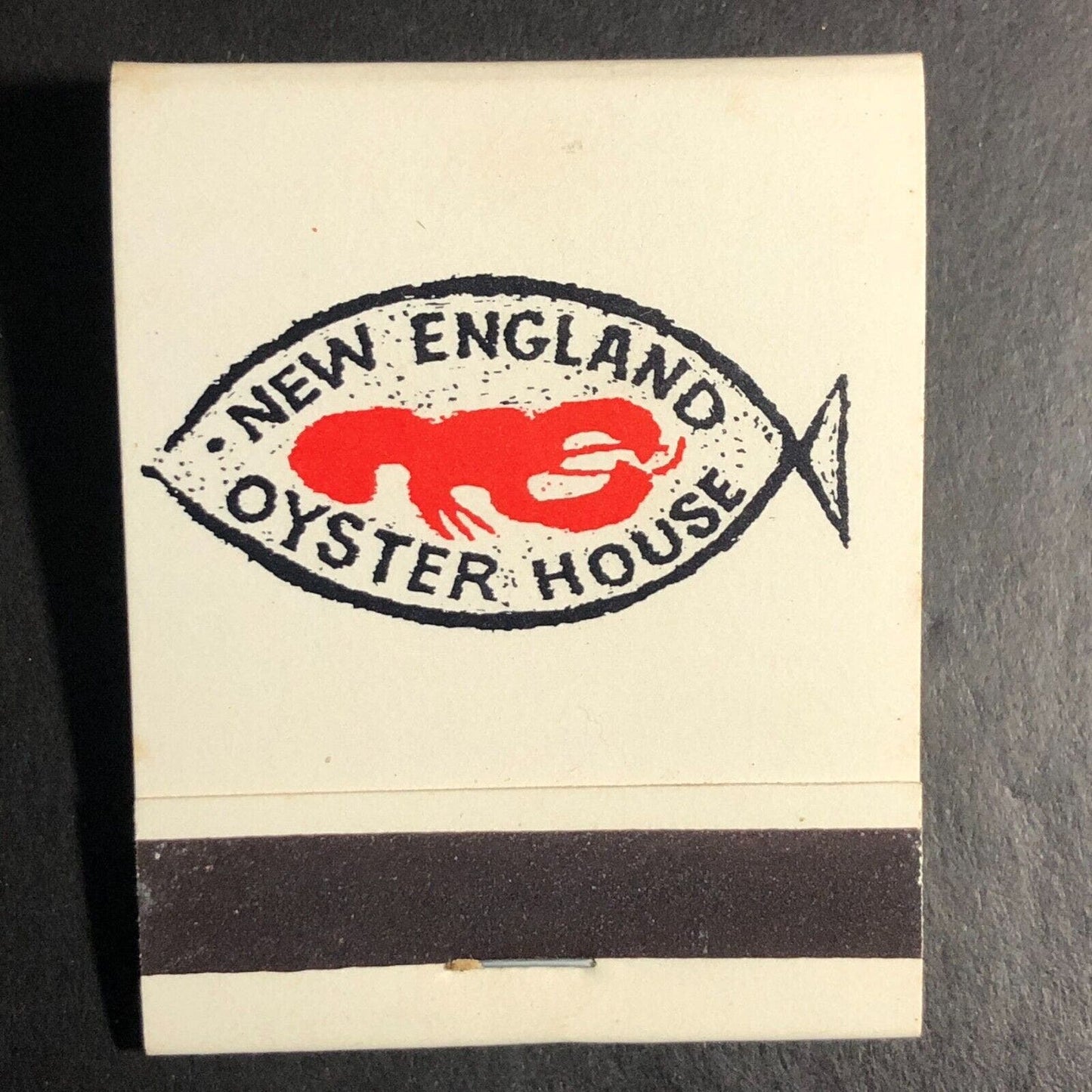 New England Oyster House Florida Cities Full Matchbook c1968-73 VGC w/ Lobster