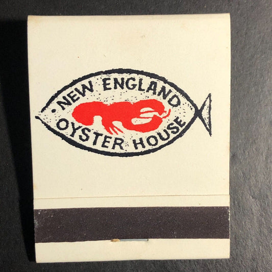 New England Oyster House Florida Cities Full Matchbook c1968-73 VGC w/ Lobster
