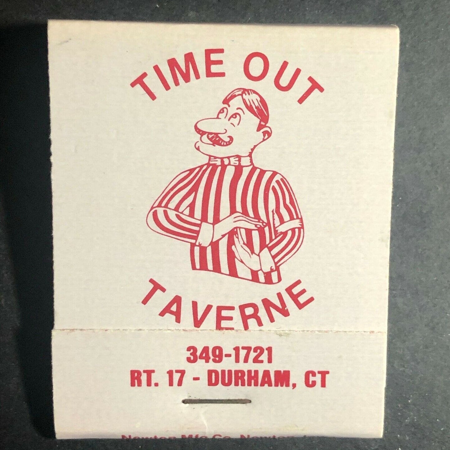 Vintage 1970's-80's Full Matchbook - Time Out Taverne - Durham, CT