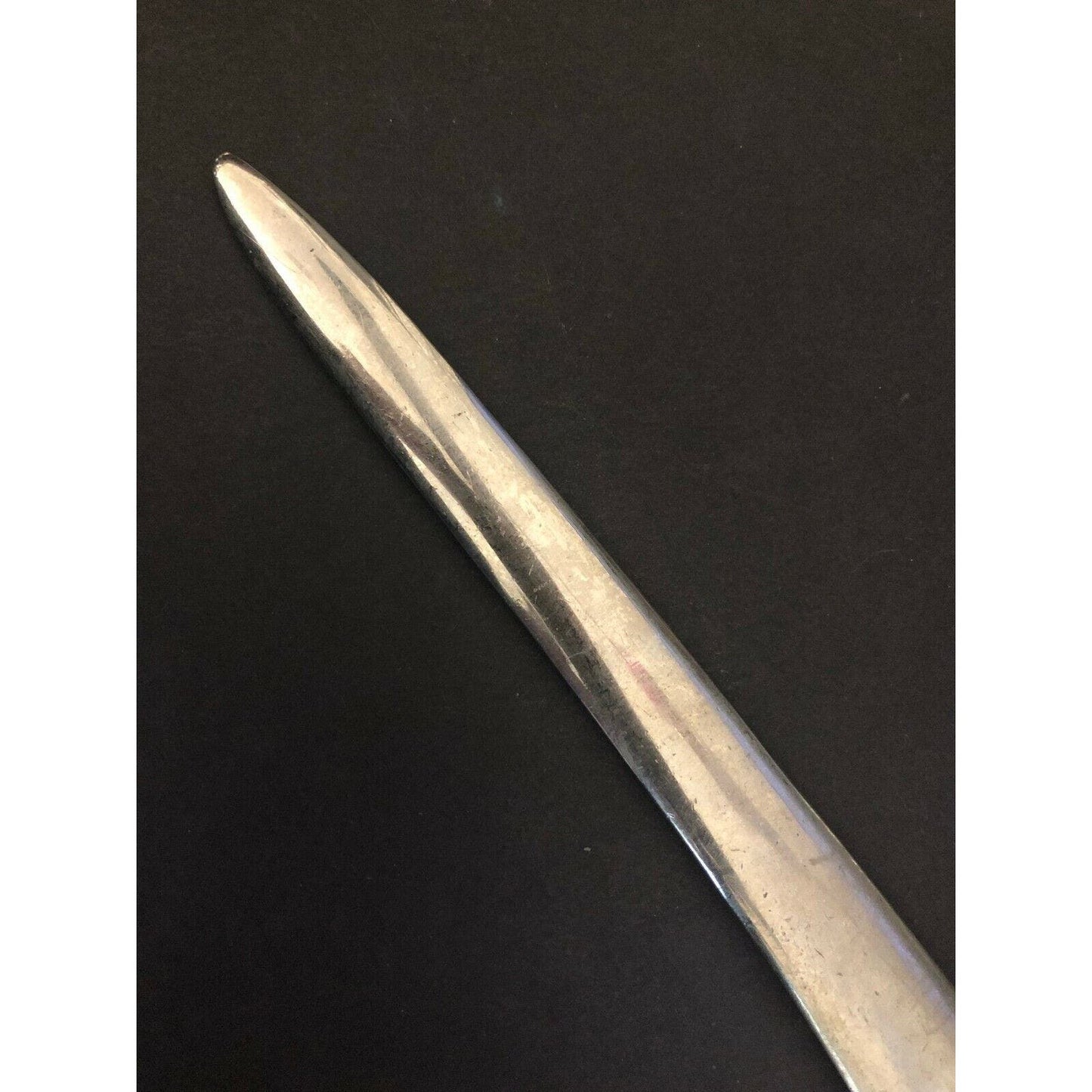 Vintage c1970's-80's Heavy (5oz.) Solid Brass Golf? Art Design Letter Opener