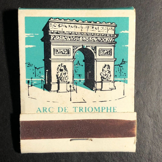 "World Landmarks" Series Arc De Triomphe Full Matchbook c1968-73