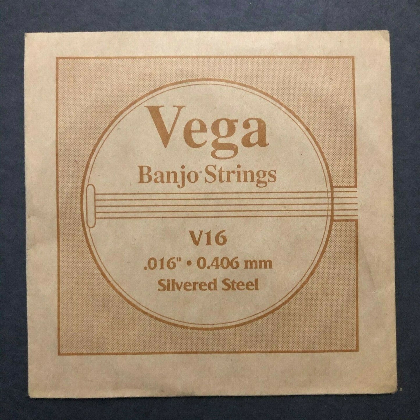 Vintage Vega V16 .016" .406mm Silvered Steel Banjo String