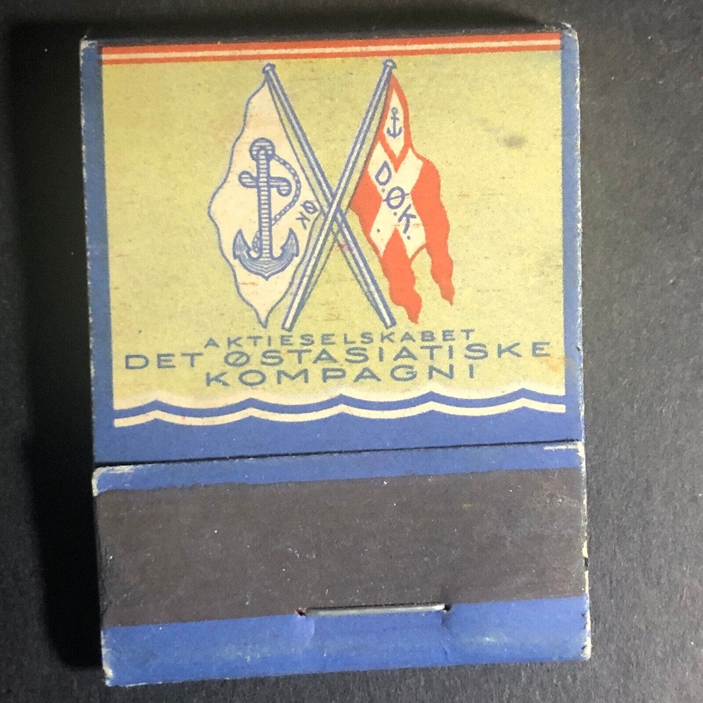 East Asiatic Co. Europe Passenger Full 20-Str Wooden Matchbook c1930's-40's VGC