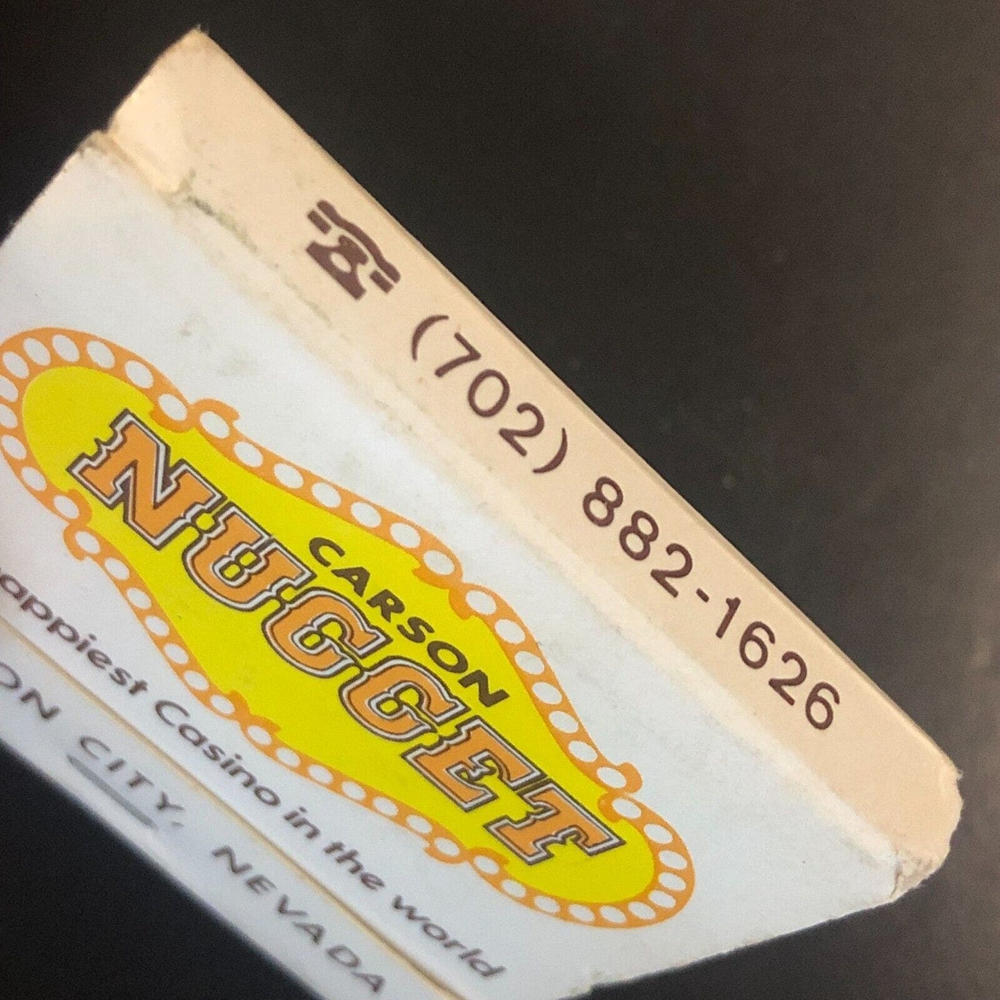 Carson Nugget Casino Nevada Full Matchbook c1975-1985