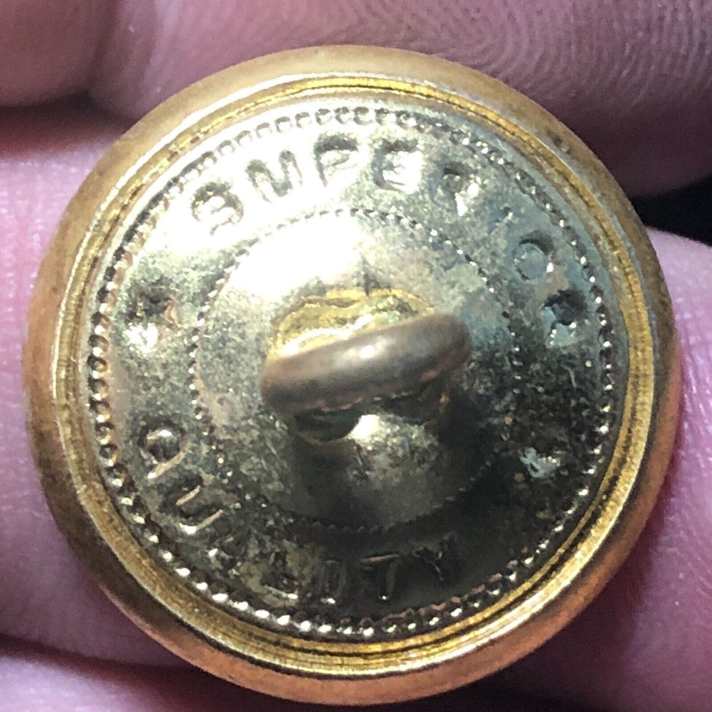 Central Vermont Railway Brass Uniform Button 3/4" dia Superior Quality