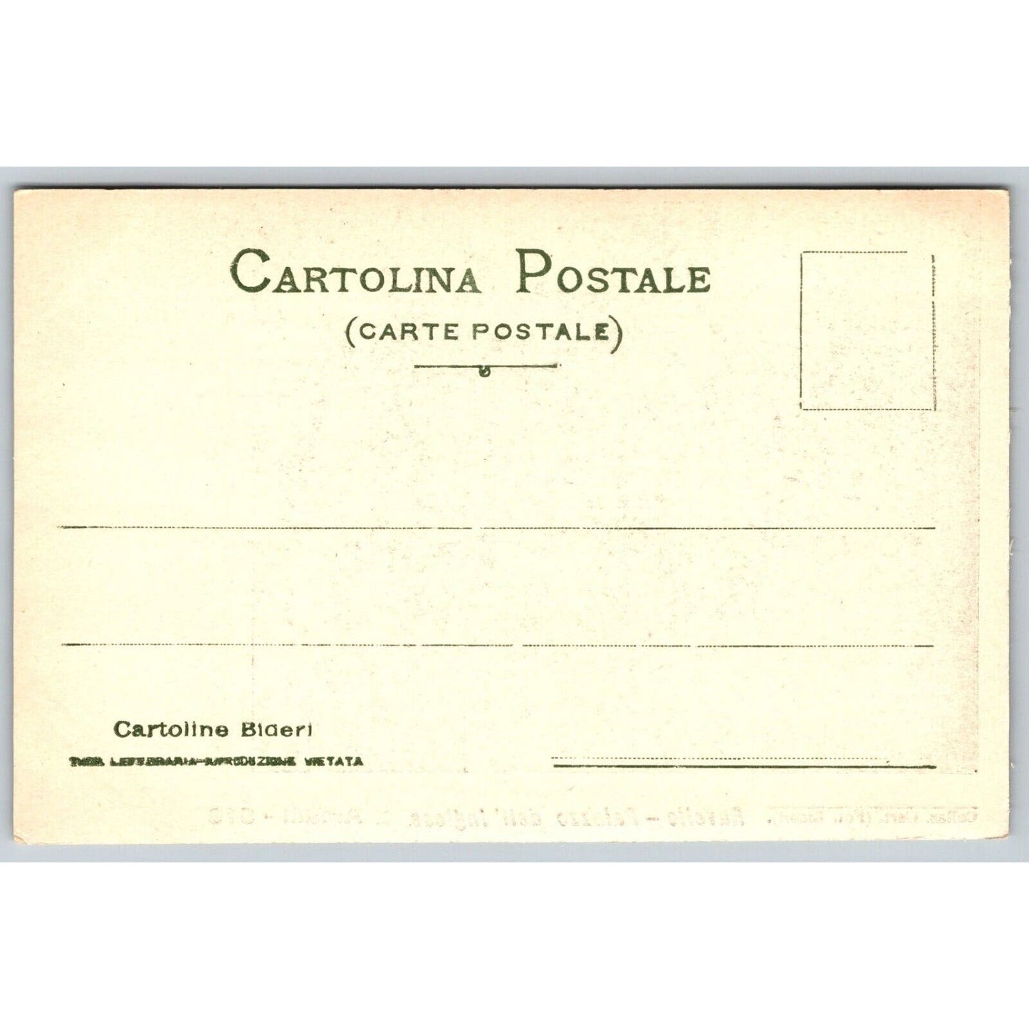 Italian Postcard Revello English Palace 1901-1907 NP VGC