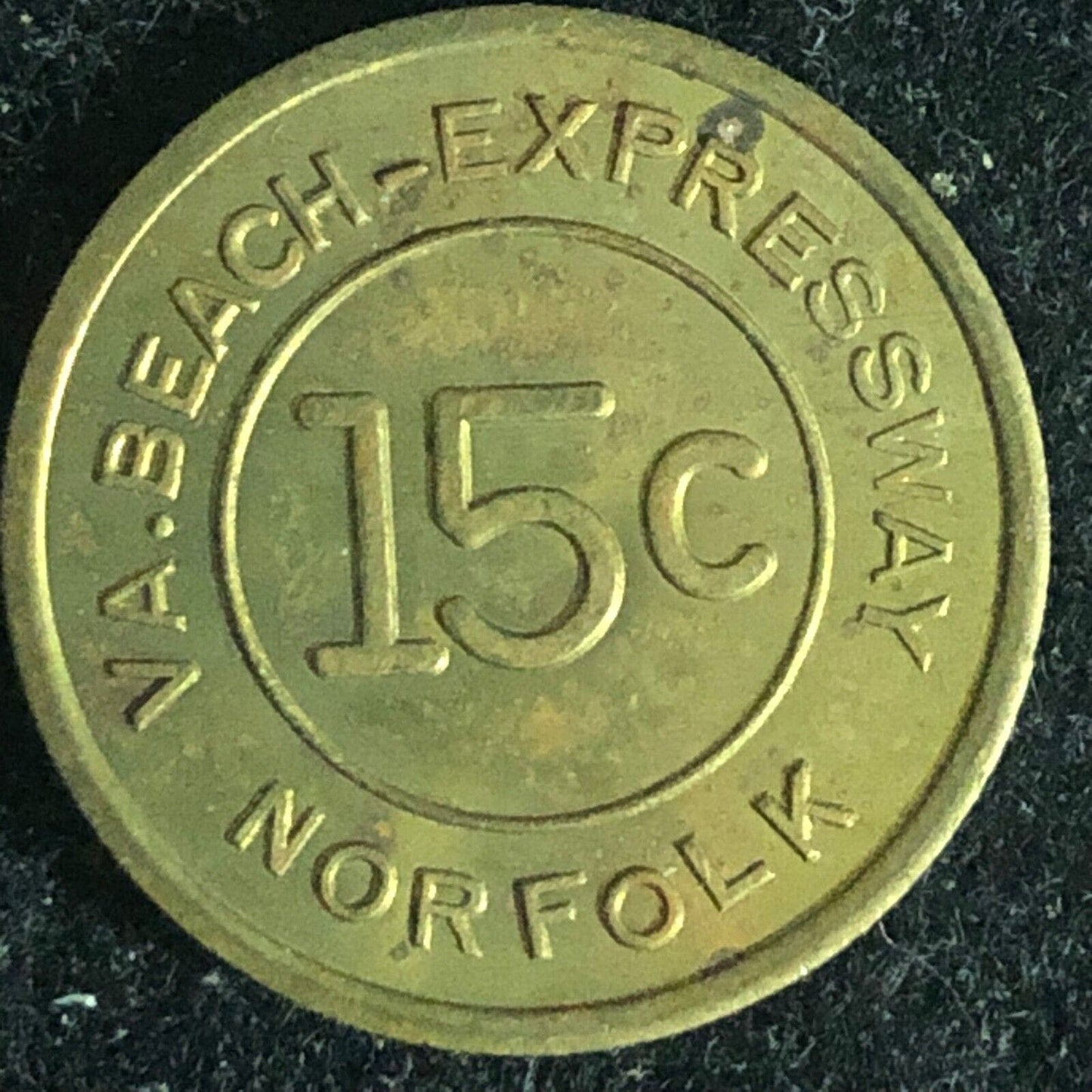 Virginia Beach Expressway Norfolk 15c Token 20mm Scarce