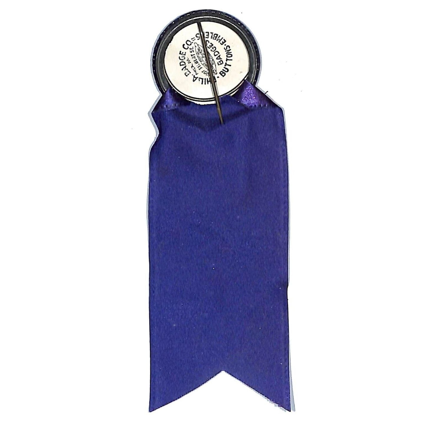"Vice President" Pinback Button Ribbon Phila. Badge Co. c1940's- 50's