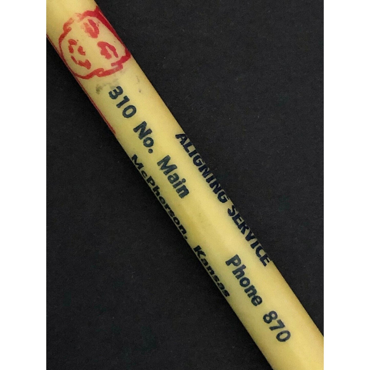 c1940's-50's "Hutcherson's Wheel Aligning" MacPherson, KS Advertising Pencil