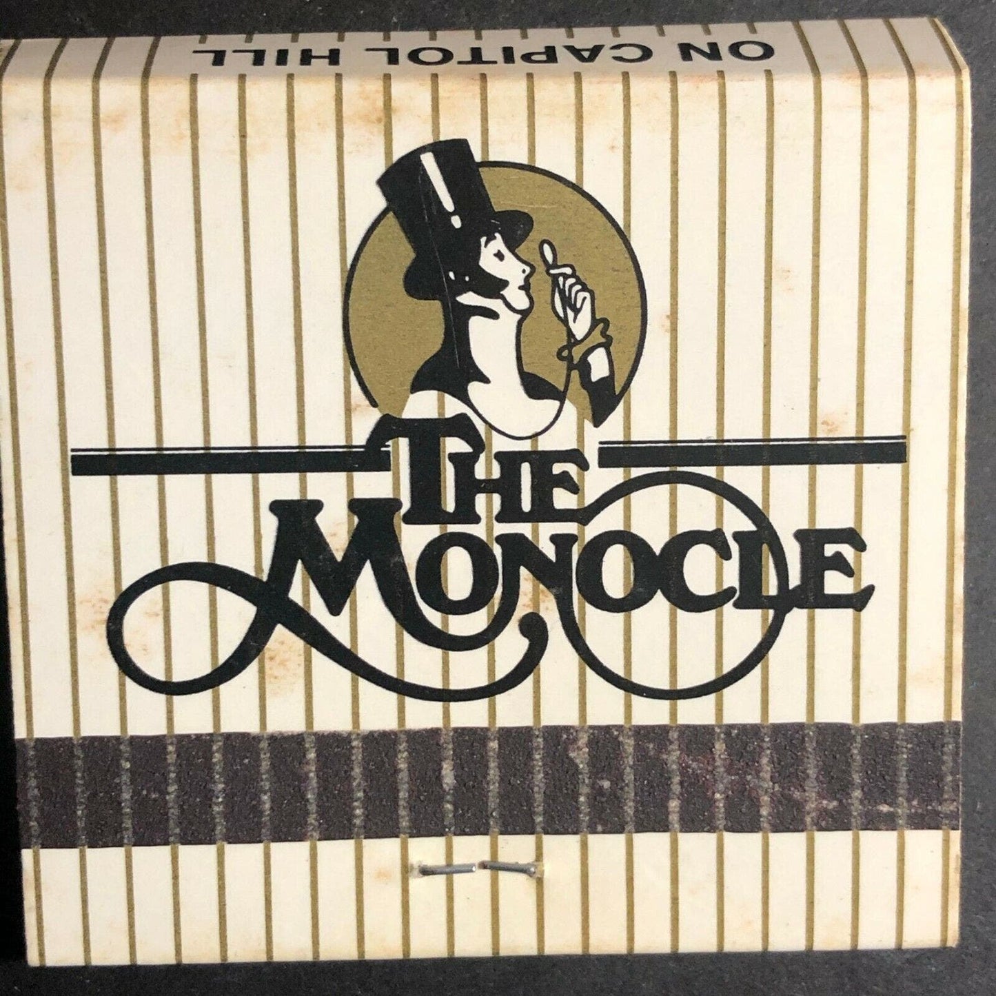 Scarce 1970's Full Matchbook - The Monocle Restaurant - Washington, DC