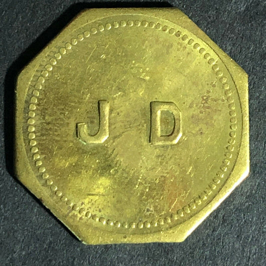 "J.D." Token G/F 10c In Merch. 22.4mm Octagon - Unknown / Maverick