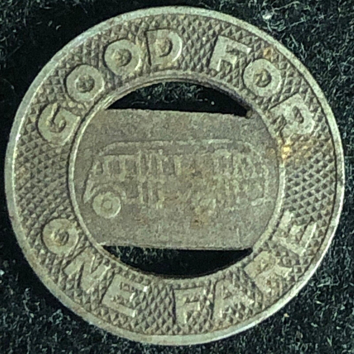 Gastonia Transit Co., Inc. G/F One Fare Bus Token -- 16mm