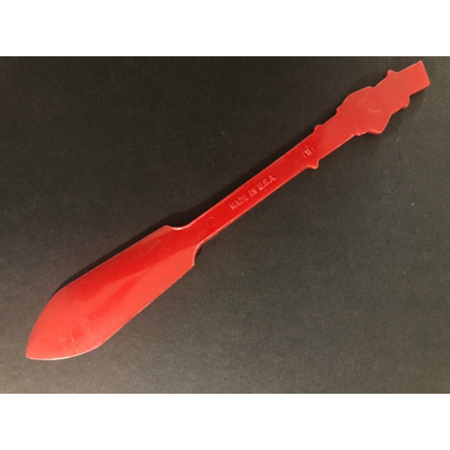 Mr. Peanut Red Spreader / Scraper Knife 6 1/2" c1950's-60's - VGC
