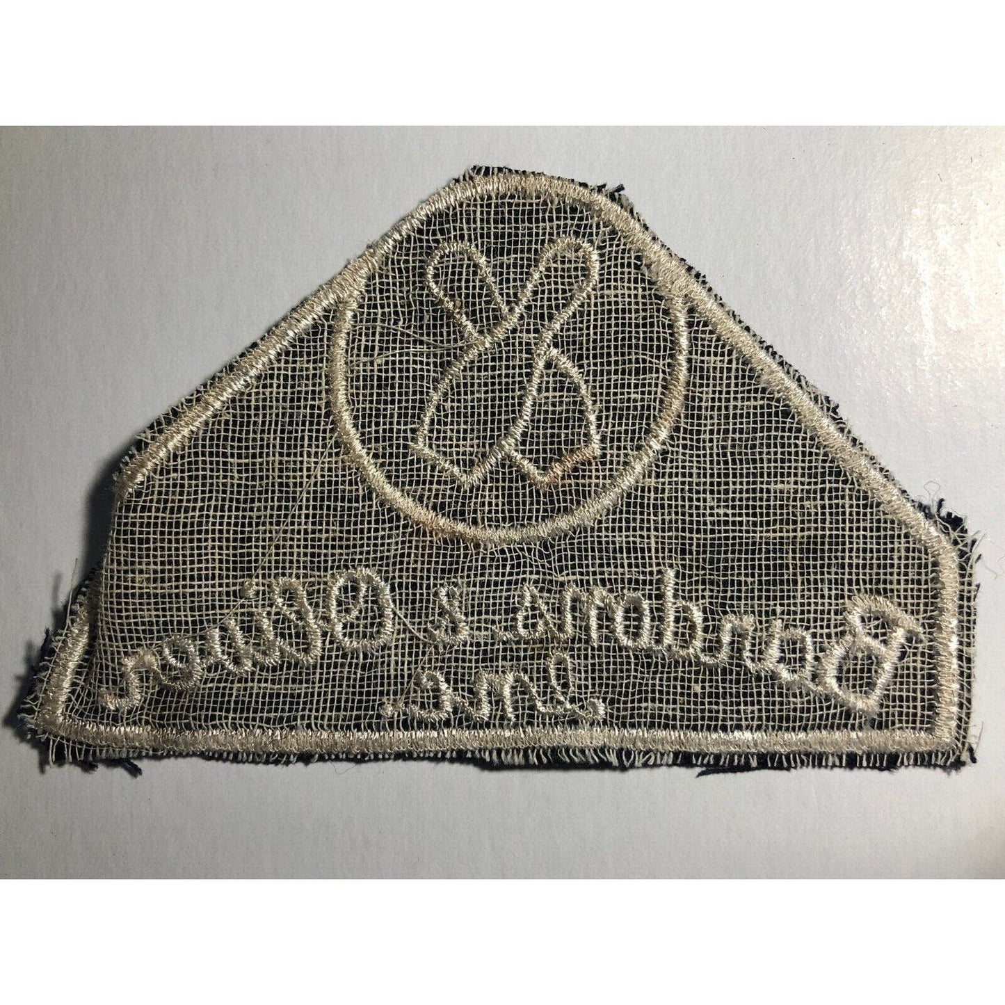 Bardons & Oliver (Lathes - Bowling) Vintage Embroidered Patch VGC c1950's-60's