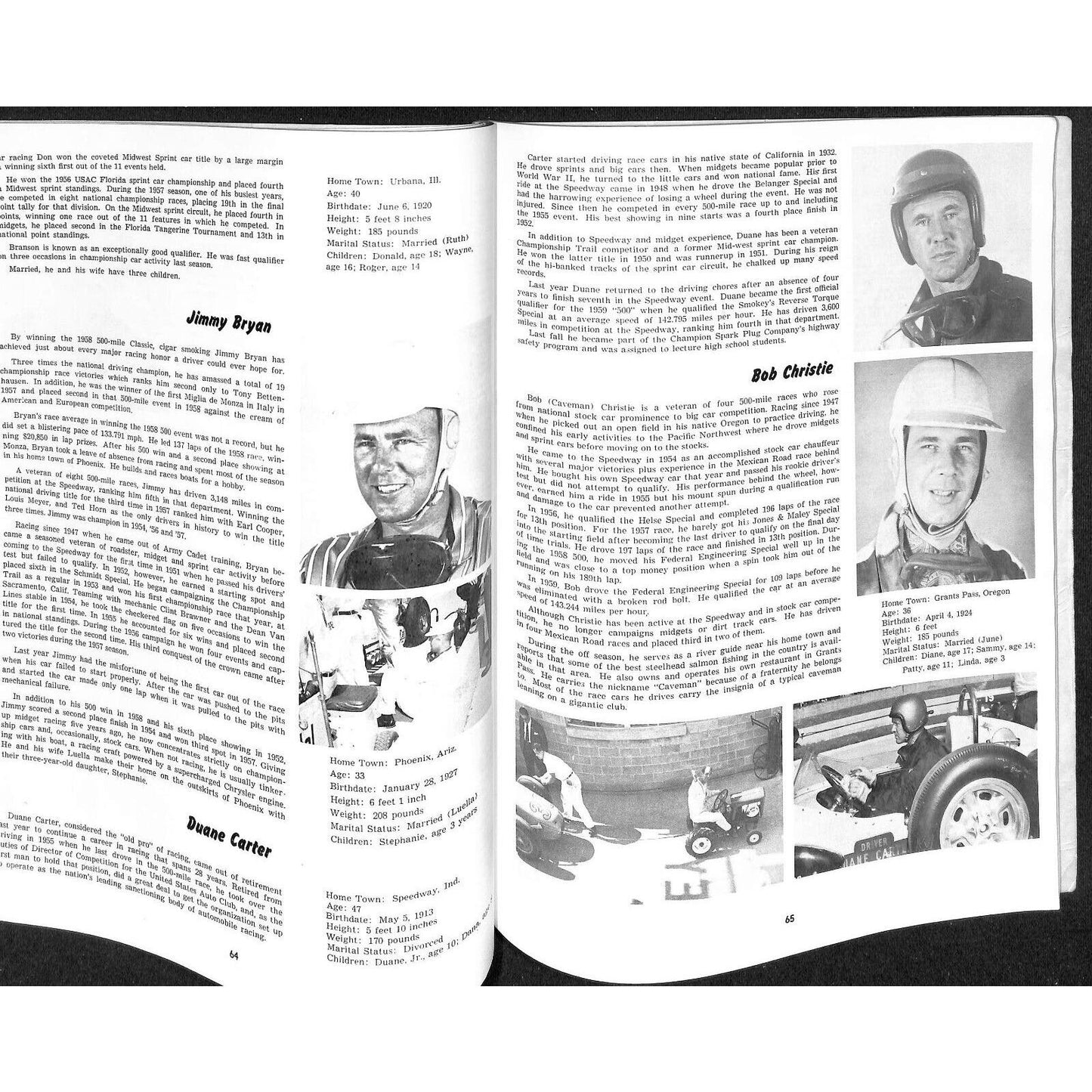 1960 Indy 500 Floyd Clymer's Indianapolis Yearbook IMS 136pp - VGC