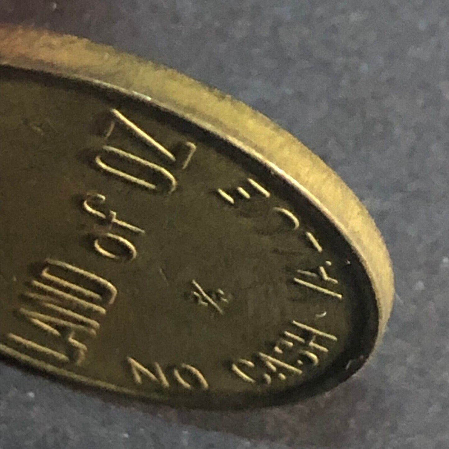 Land of OZ California Florida No Cash Value Token (Amusement ?) 23mm Very Scarce