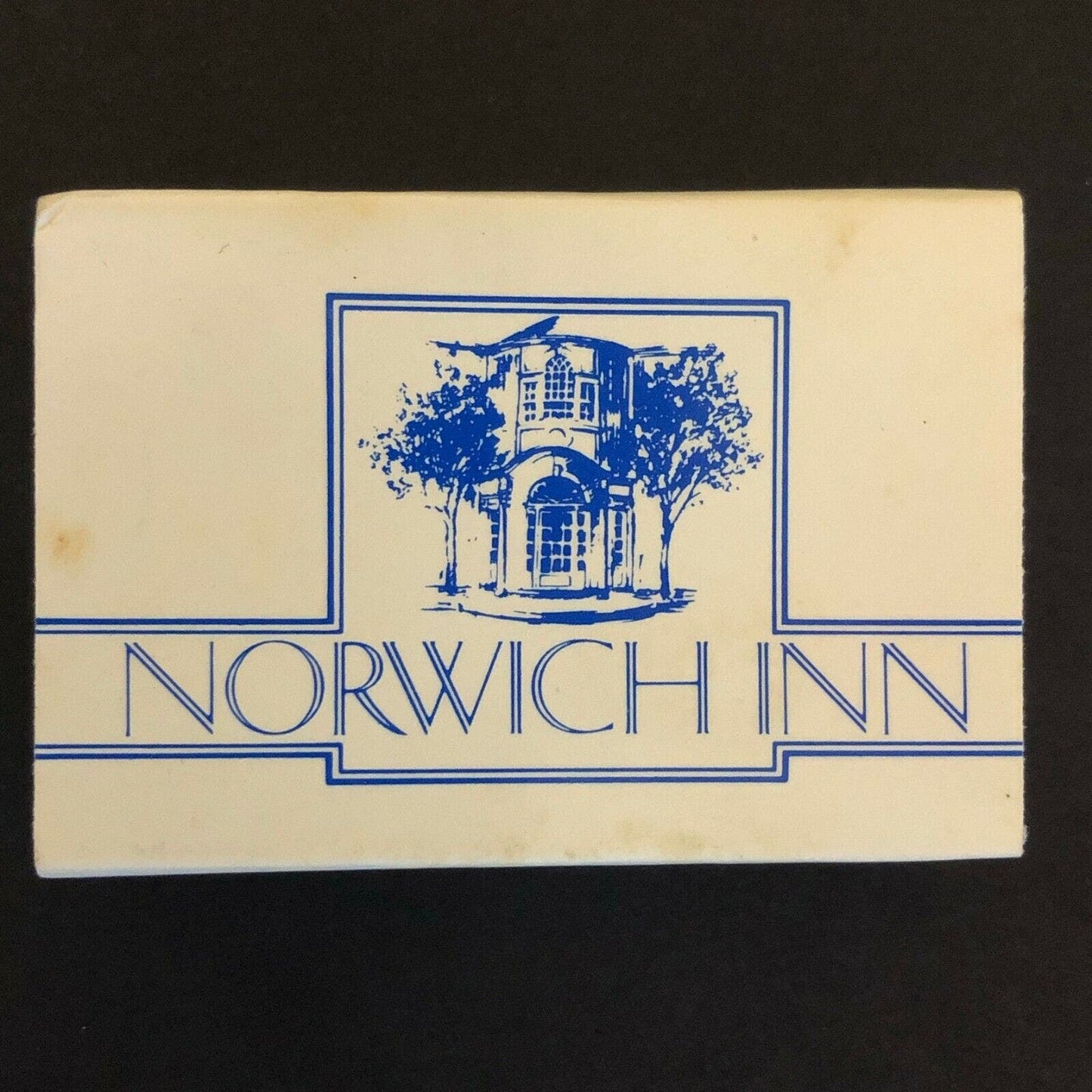 c1980-90 's Vintage Wooden Matchbox Matchbook "Norwich Inn" CT