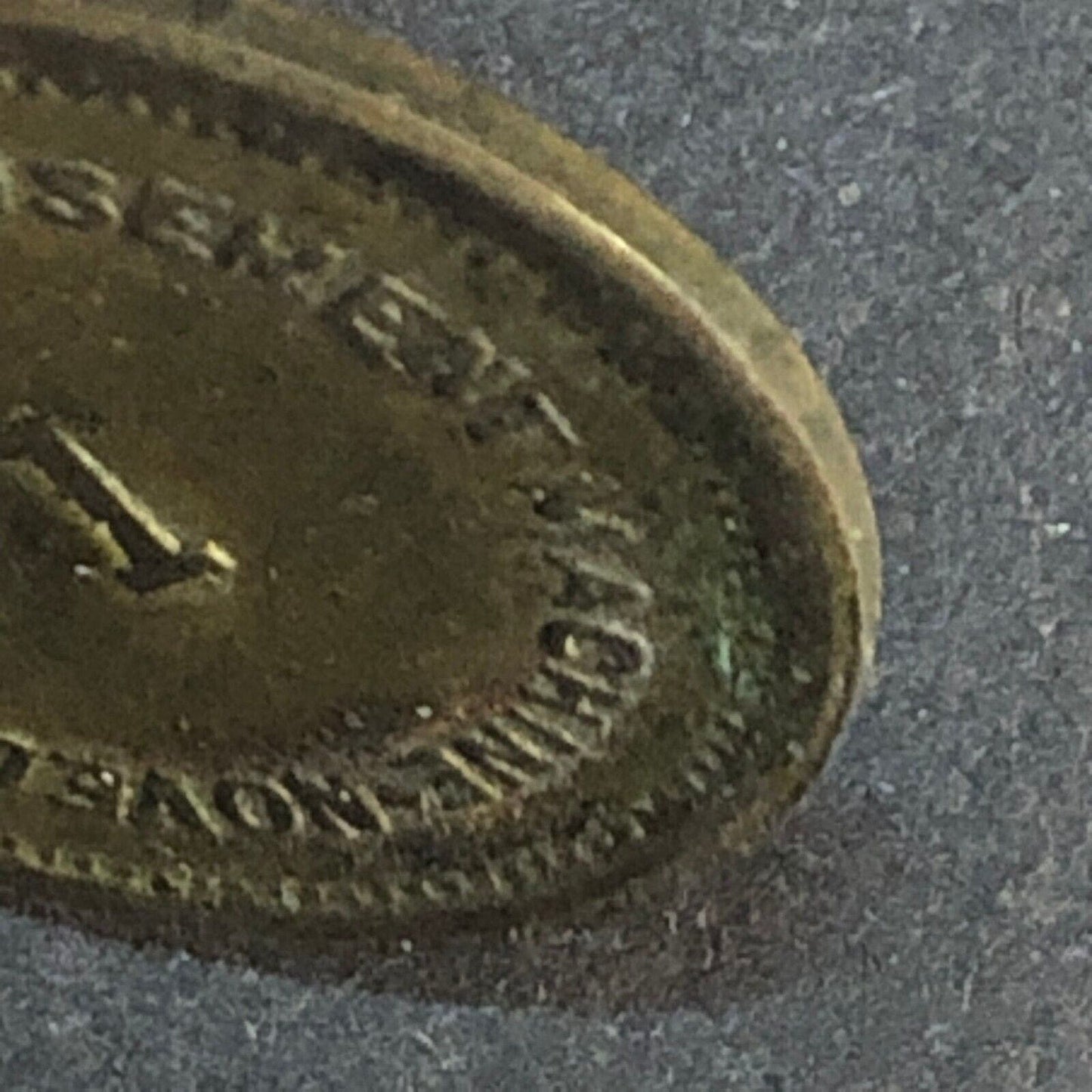 Novelty Vending & Amusement Machine "1" Token 19mm (Unknown) Very Scarce