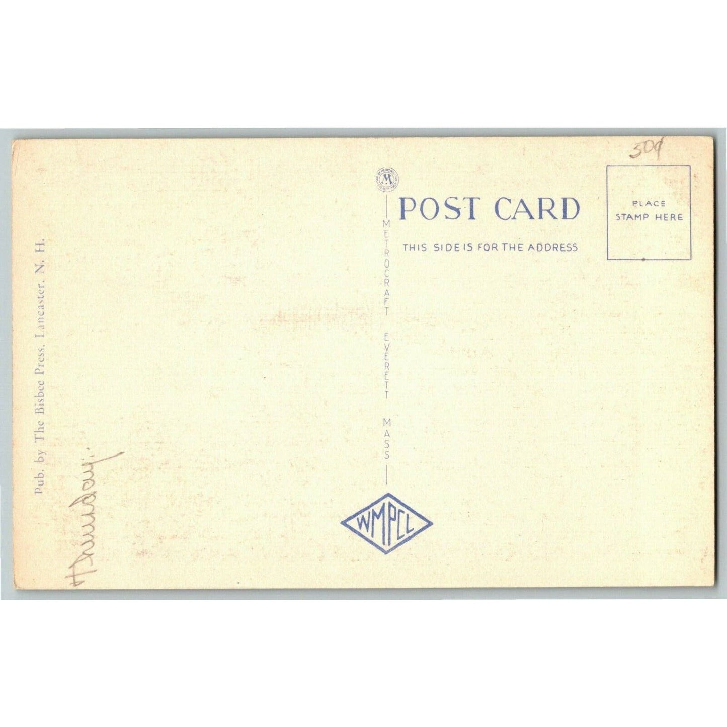 Vintage Linen Postcard The Flume White Mountains NH - Unposted