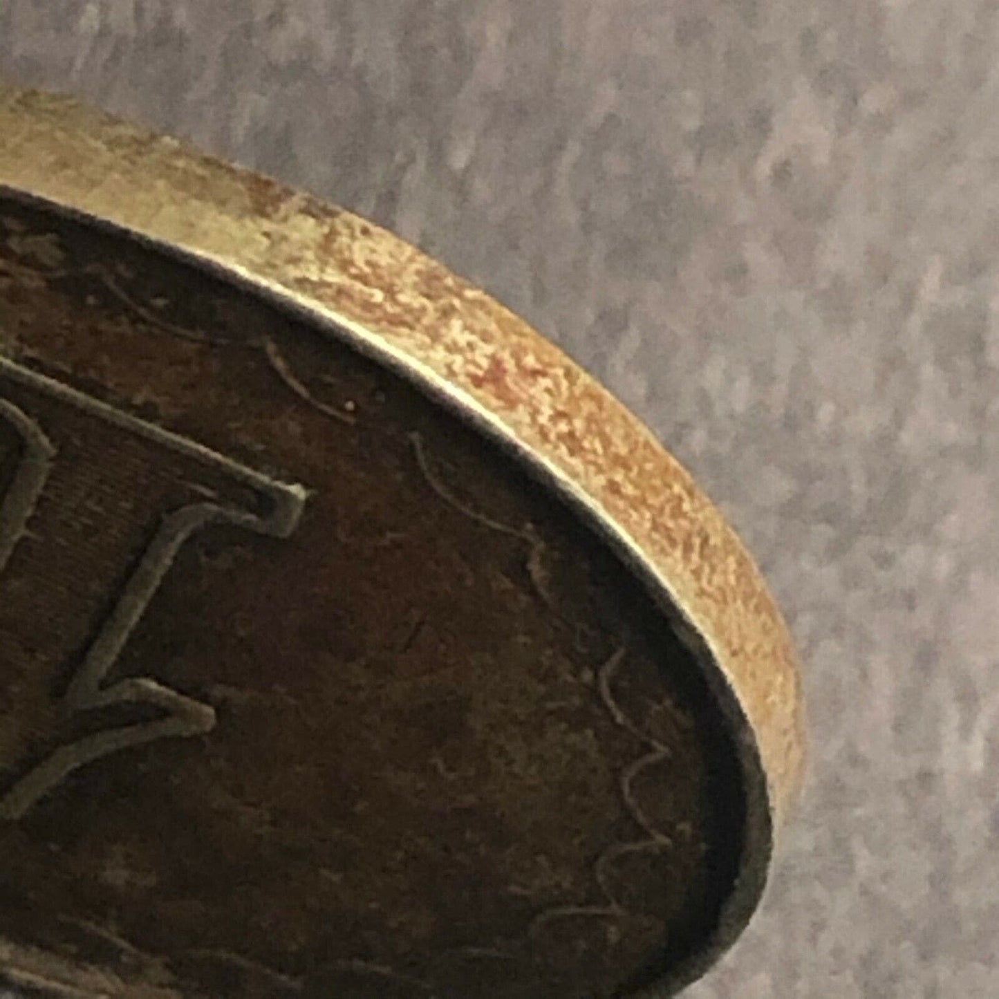 Brass 22.41mm U.S. "1" Four Suits Radiant Gaming Counter Token Fauver Collection