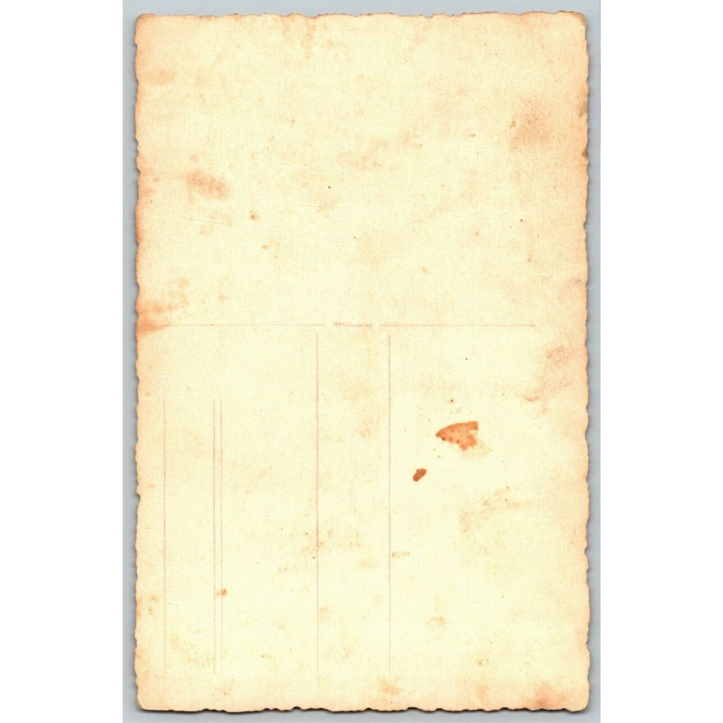 c1916 RPPC* Russian Military Postcard Unmarked Solider / Couple ? Scalloped Edge