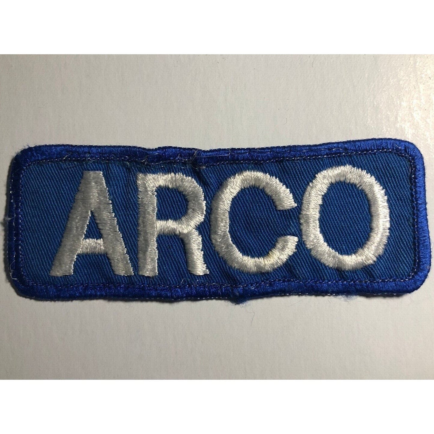 ARCO Atlantic Richfield Vintage Embroidered Patch c1970's-80's 1 3/8" x 4"